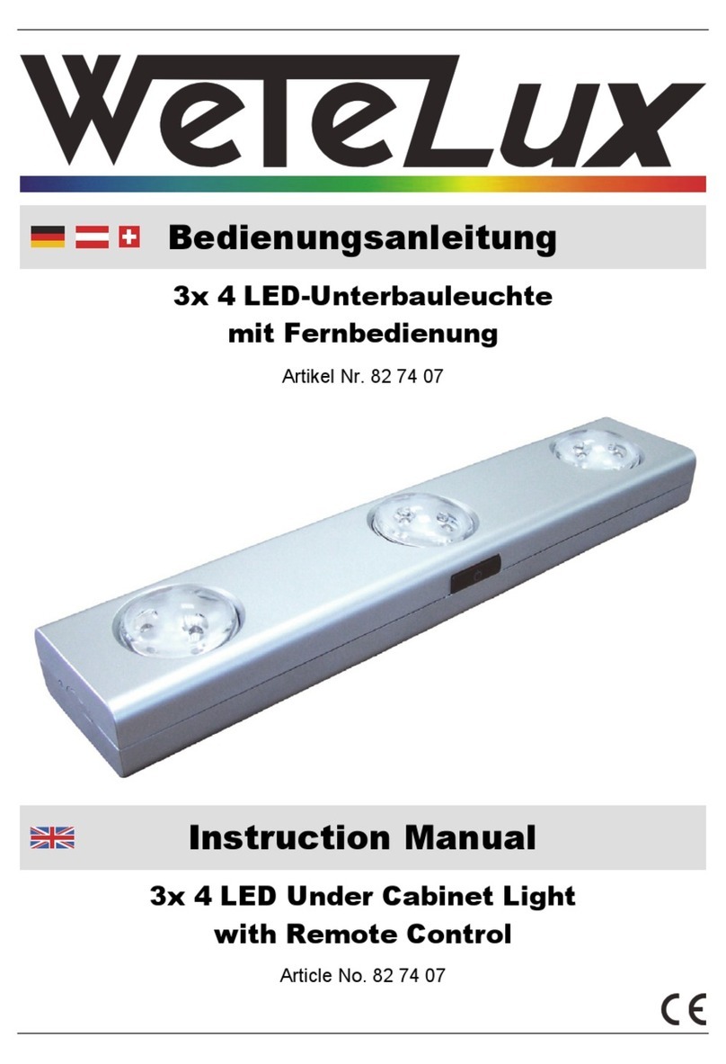 Wetelux 82 74 07 User manual