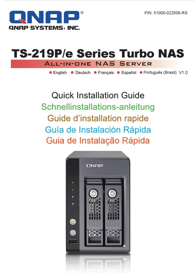 QNAP Turbo NAS TS-219P Quick installation guide