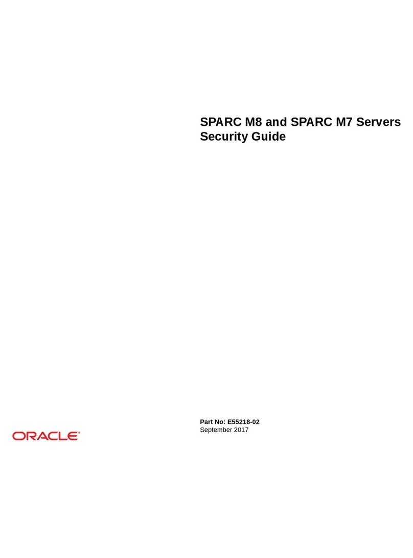Oracle SPARC M8 Security guide Oracle SPARC M8 Security guide