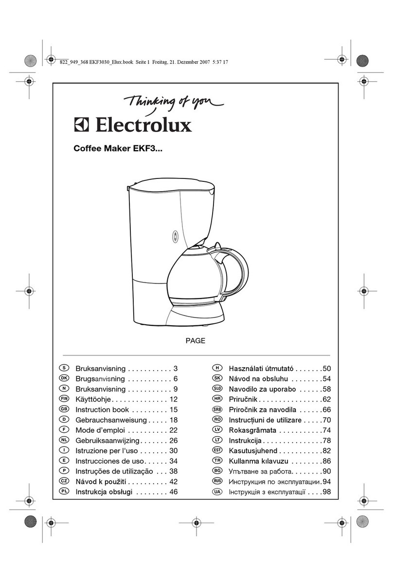 Electrolux EKF3 series User manual Electrolux EKF3 series User manual