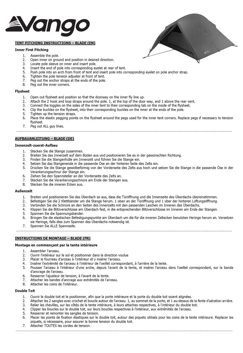 Vango BLADE Configuration guide