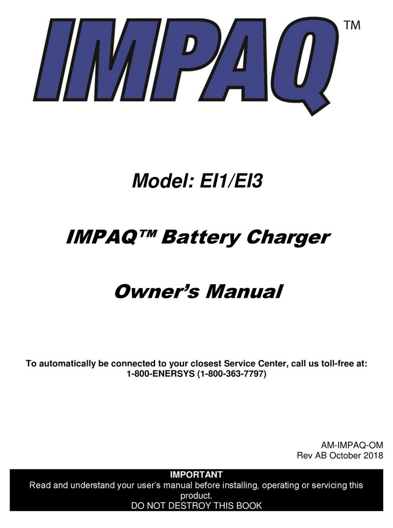 EnerSys IMPAQ EI1 Series owner's manual