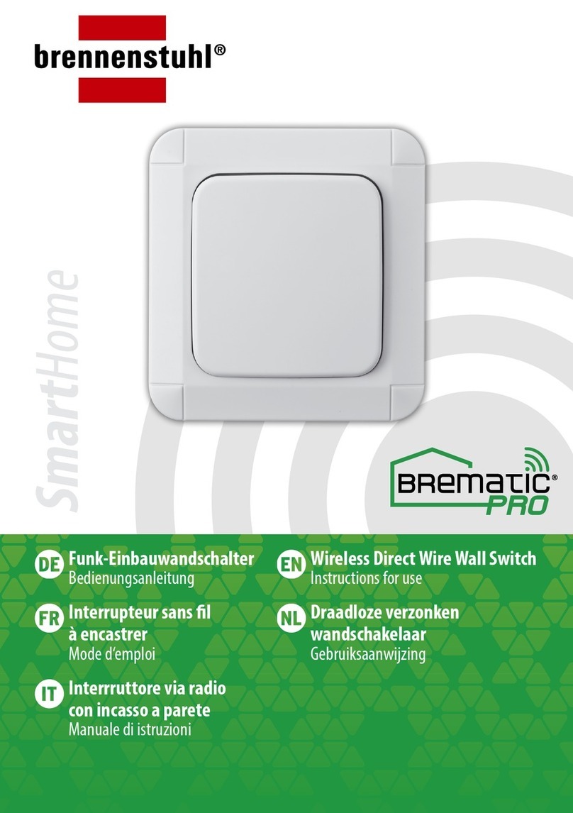 brennenstuhl BrematicPRO UPWS 868 01 W1000 3726 Instructions for use