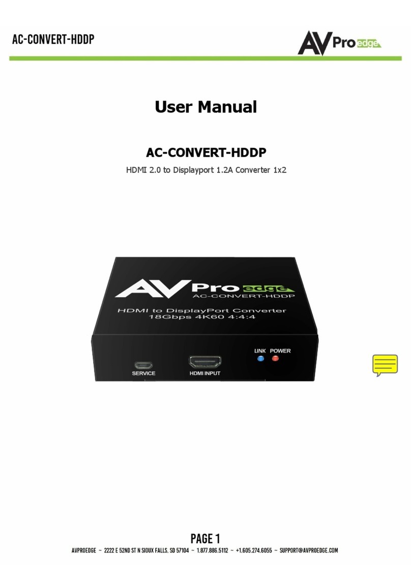 AVPro Edge AC-CONVERT-HDDP user manual