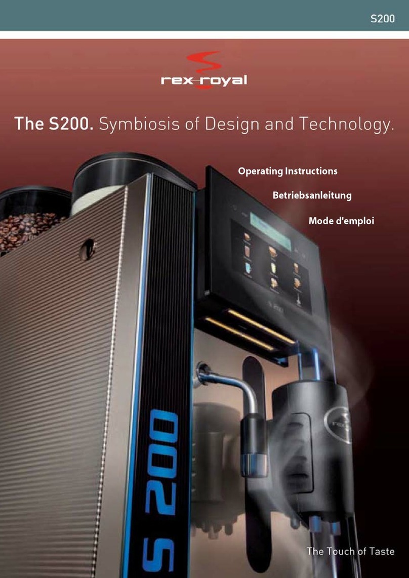 Rex-royal S200 Series operating instructions