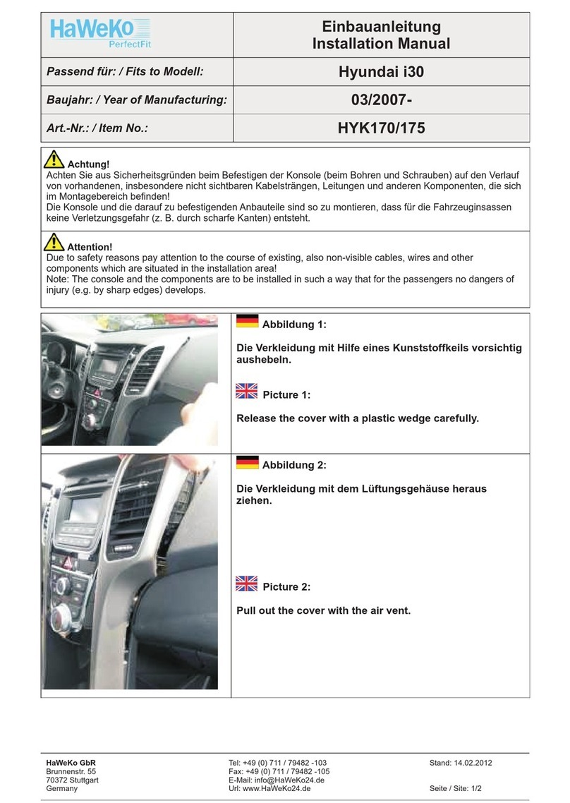 HaWeKo HYK170 installation manual HaWeKo HYK170 installation manual