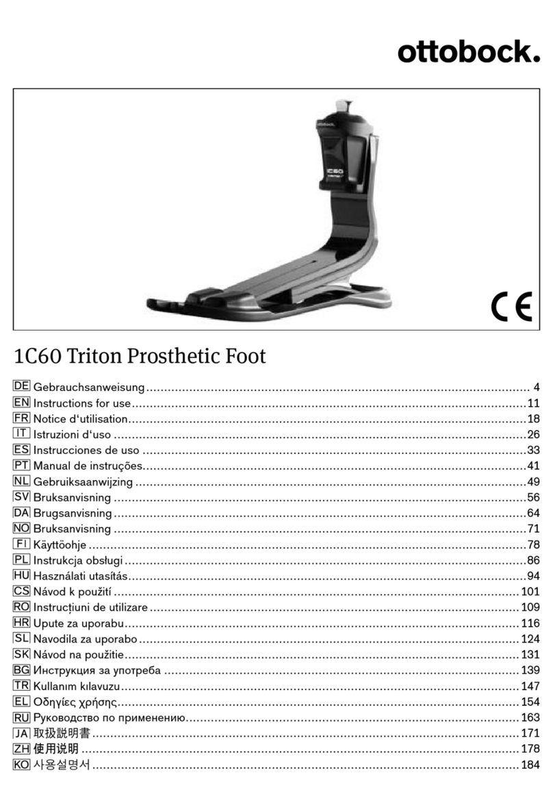 Otto Bock 1C60 Triton Instructions for use