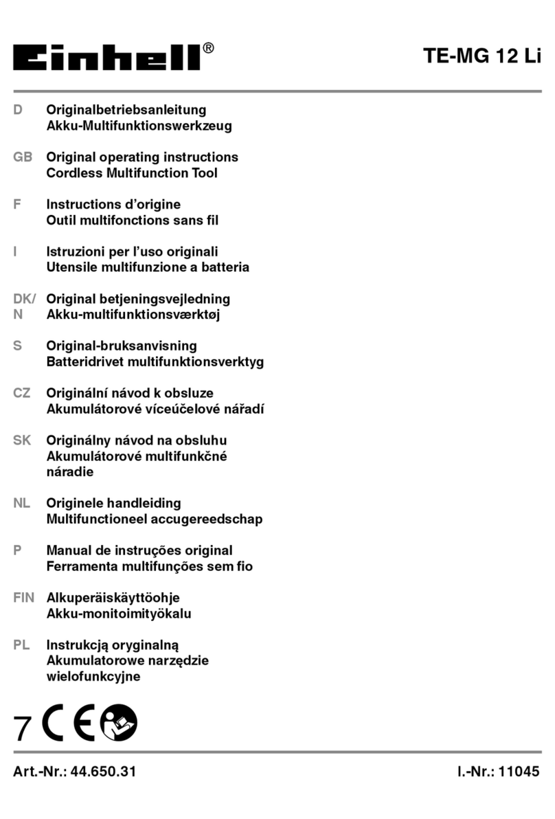 EINHELL TE-MG 12 Li User manual