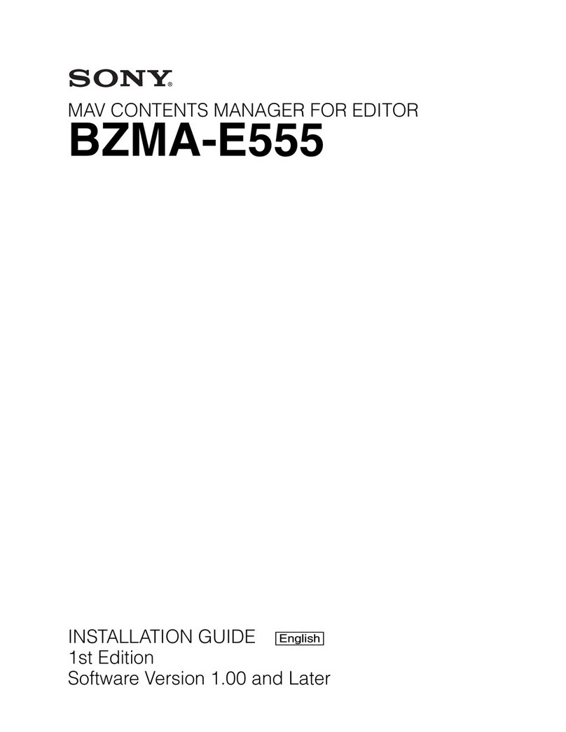 Sony BZMA-E555 User manual