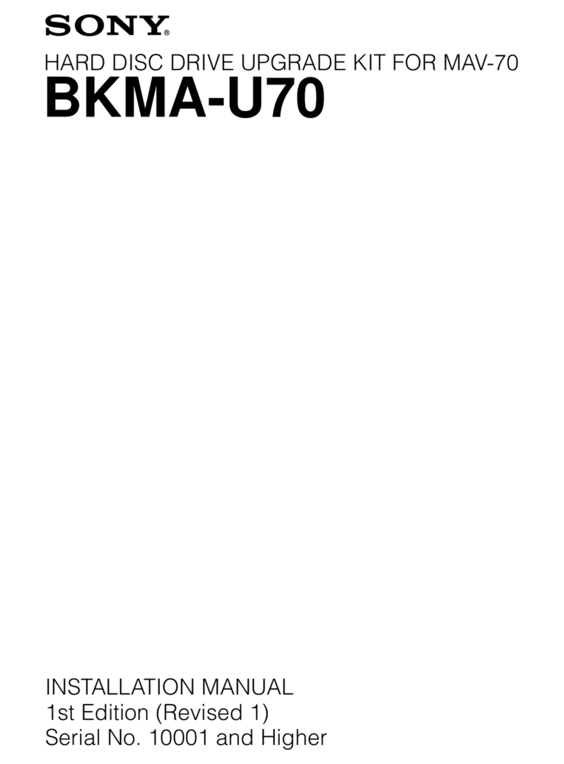 Sony BKMA-U70 installation manual