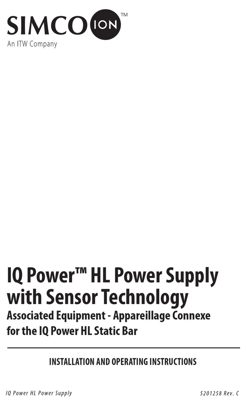 Simco-Ion IQ Power HL Installation and operating instructions
