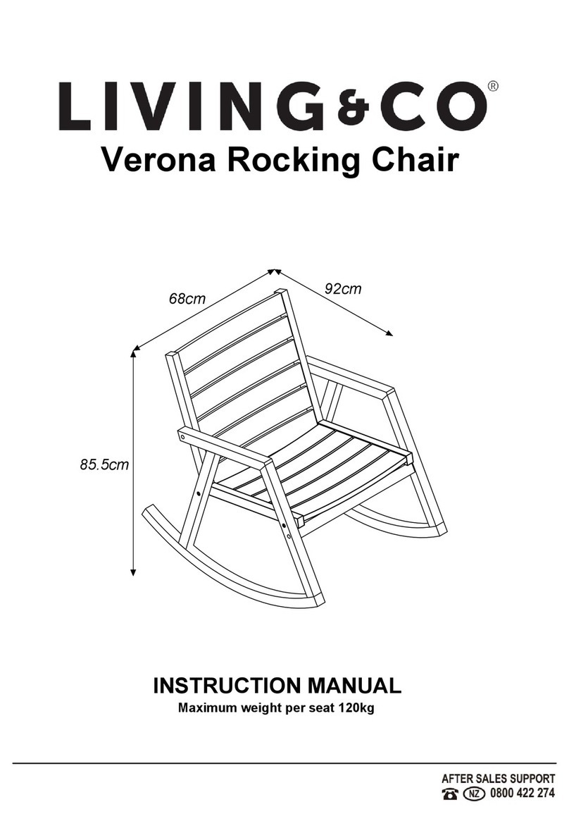 Living & Co Verona Rocking Chair instruction manual