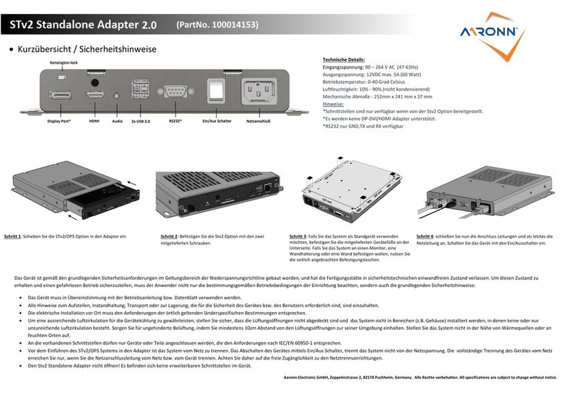 Aaronn 100014153 quick start guide