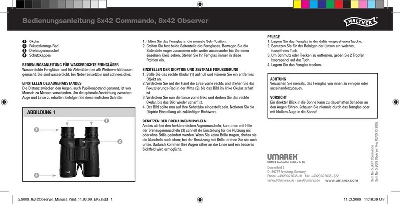 Umarex Walther 8x42 Commando Operation instructions Umarex Walther 8x42 Commando Operation instructions