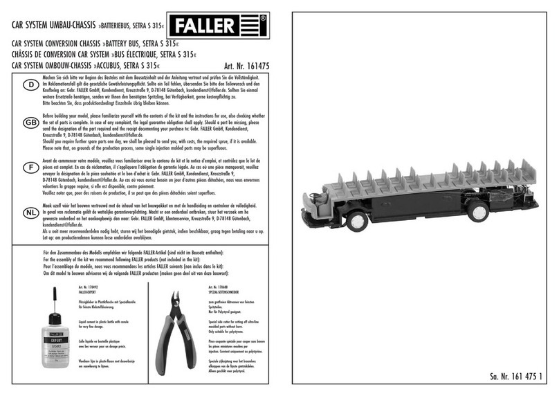 Faller BATTERY BUS, SETRA S 315 User manual