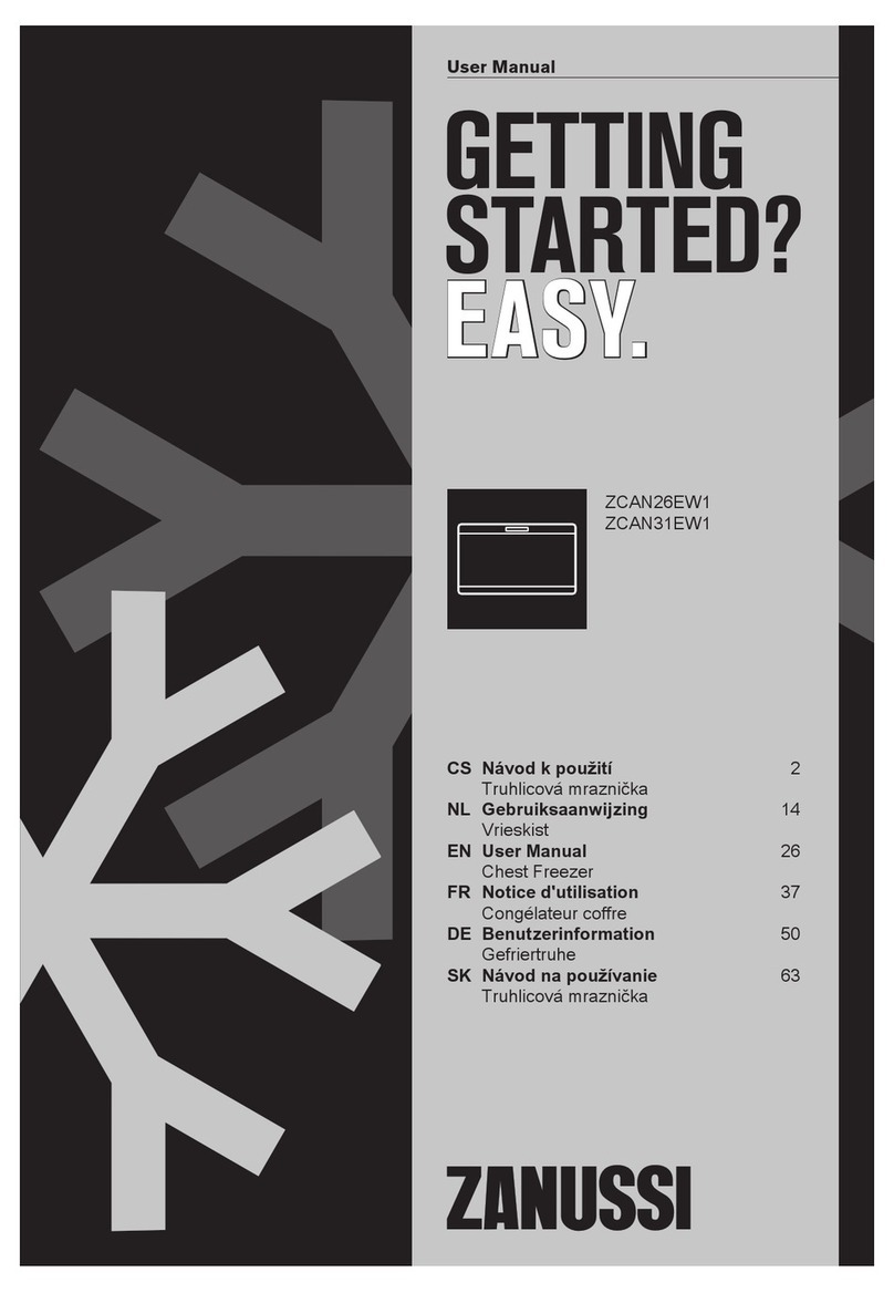 Zanussi ZCAN26EW1 user manual