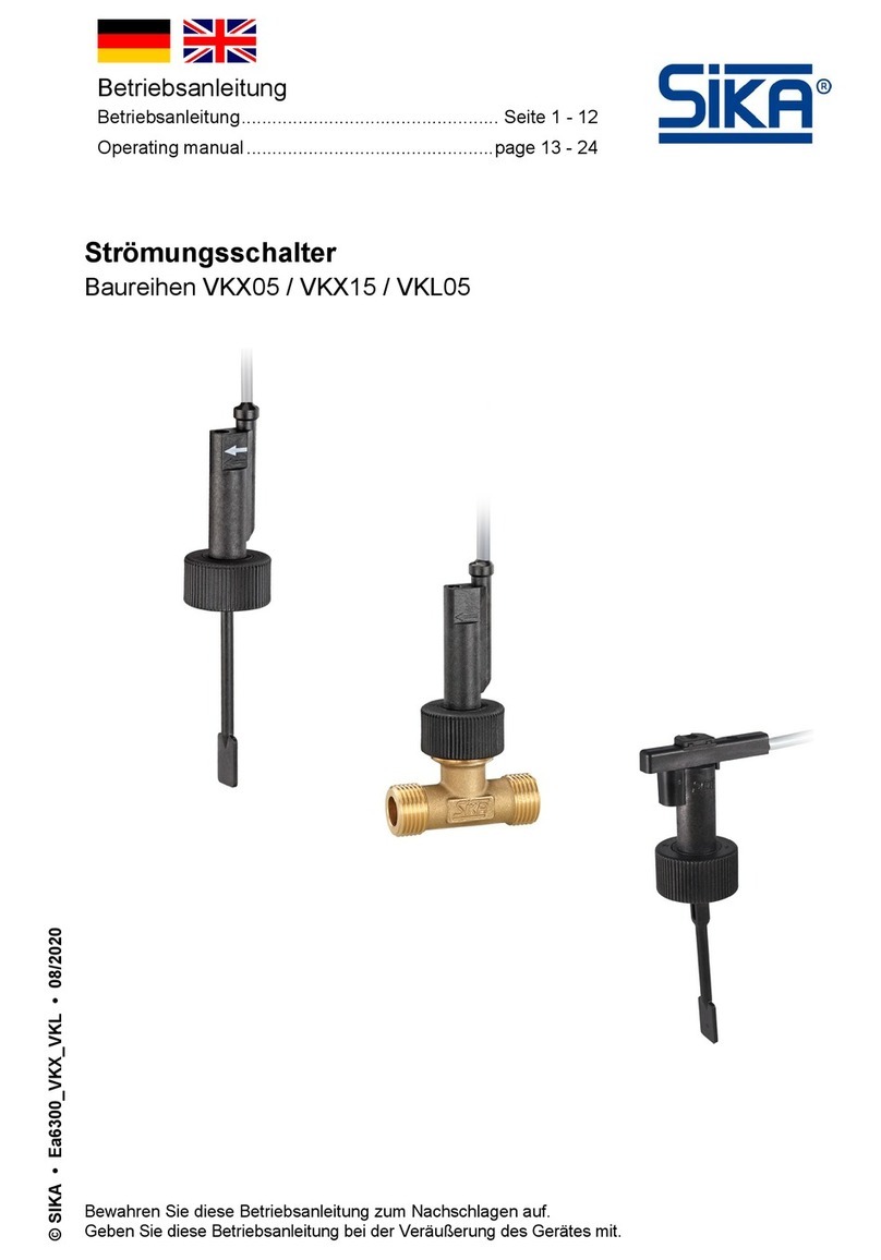 SIKA VKX05 User manual
