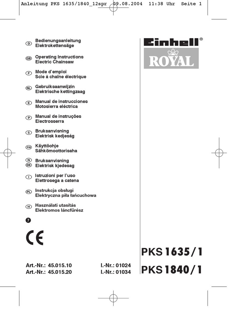Einhell Royal PKS 1635/1 User manual