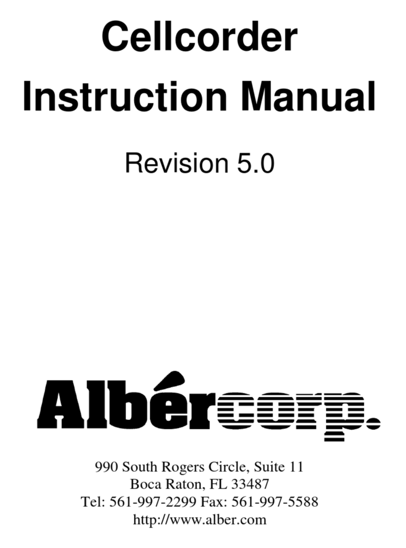 Albercorp Cellcorder instruction manual