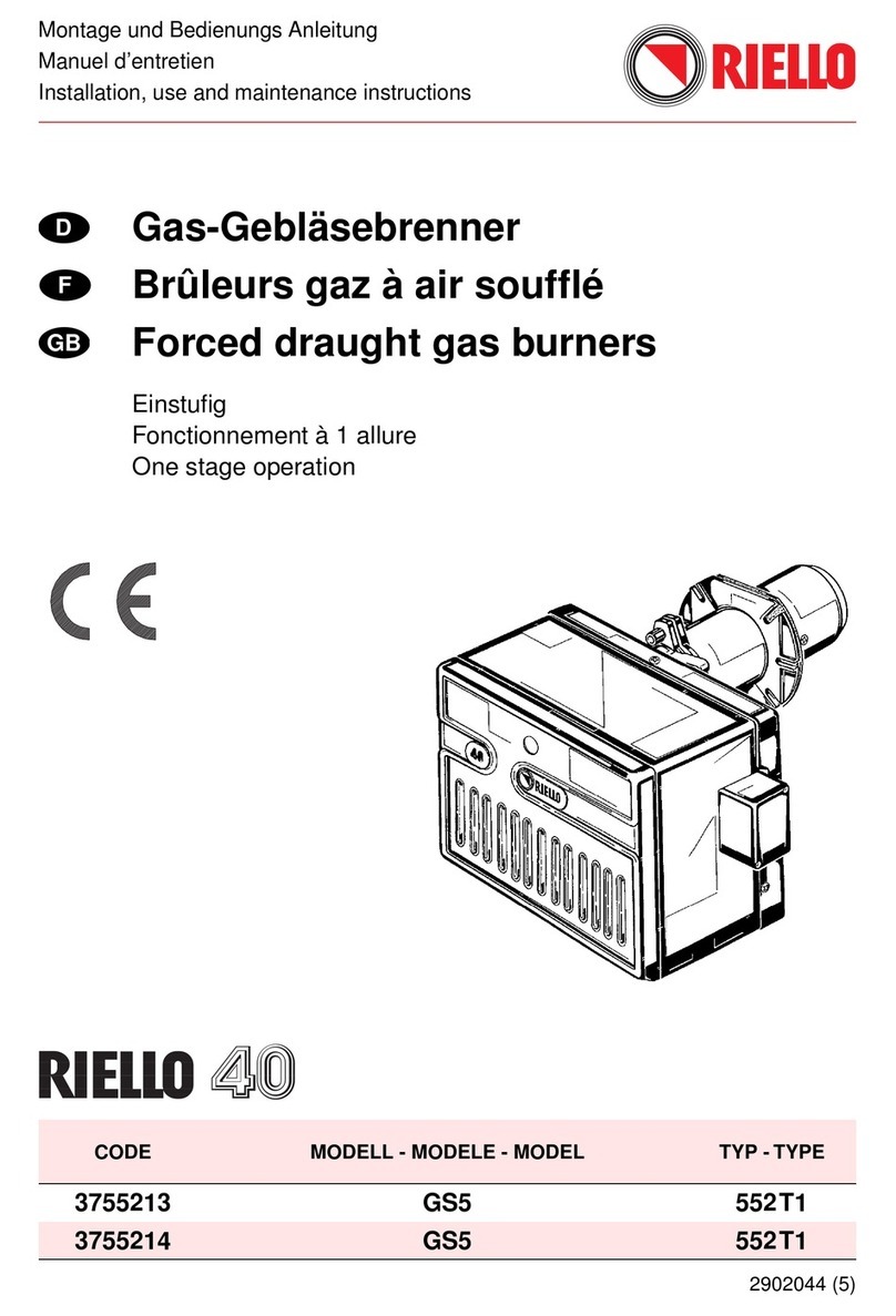 Riello 40 GS5 Installation, use and maintenance instructions