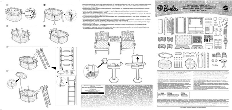 Mattel Barbie Ultimate Beach House Party User manual