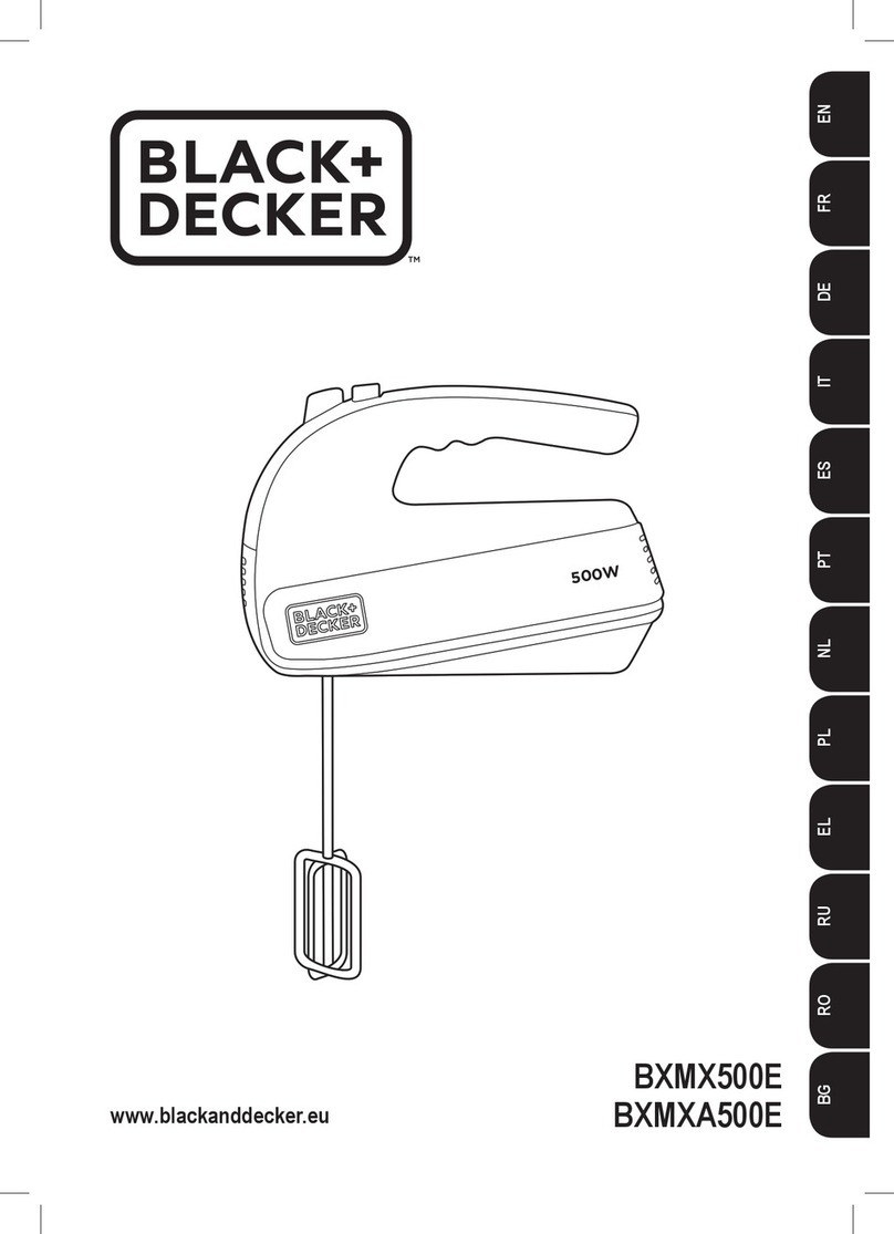 BLACK DECKER BXMX500E manual