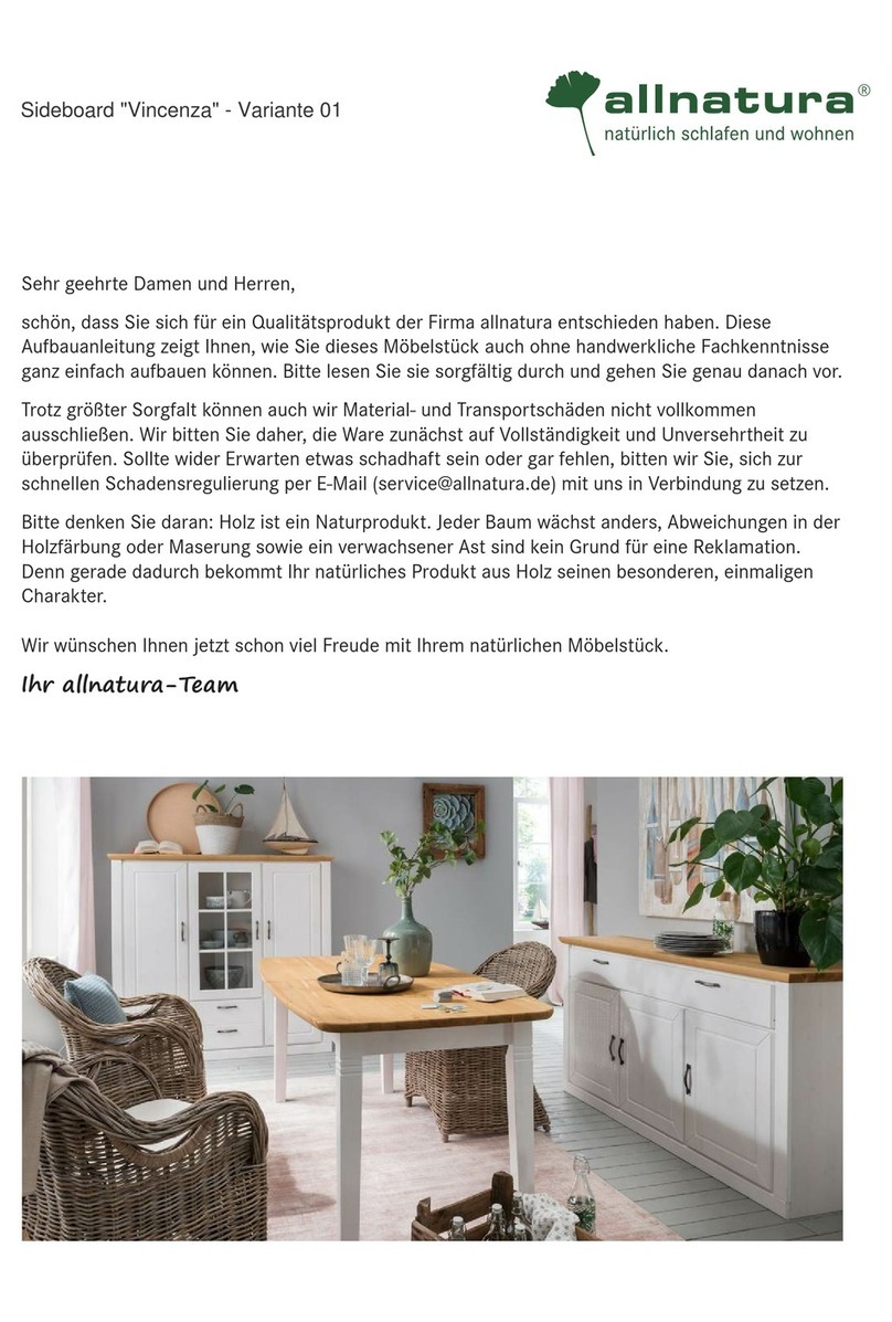 allnatura Vincenza Link Sideboard Assembly instructions