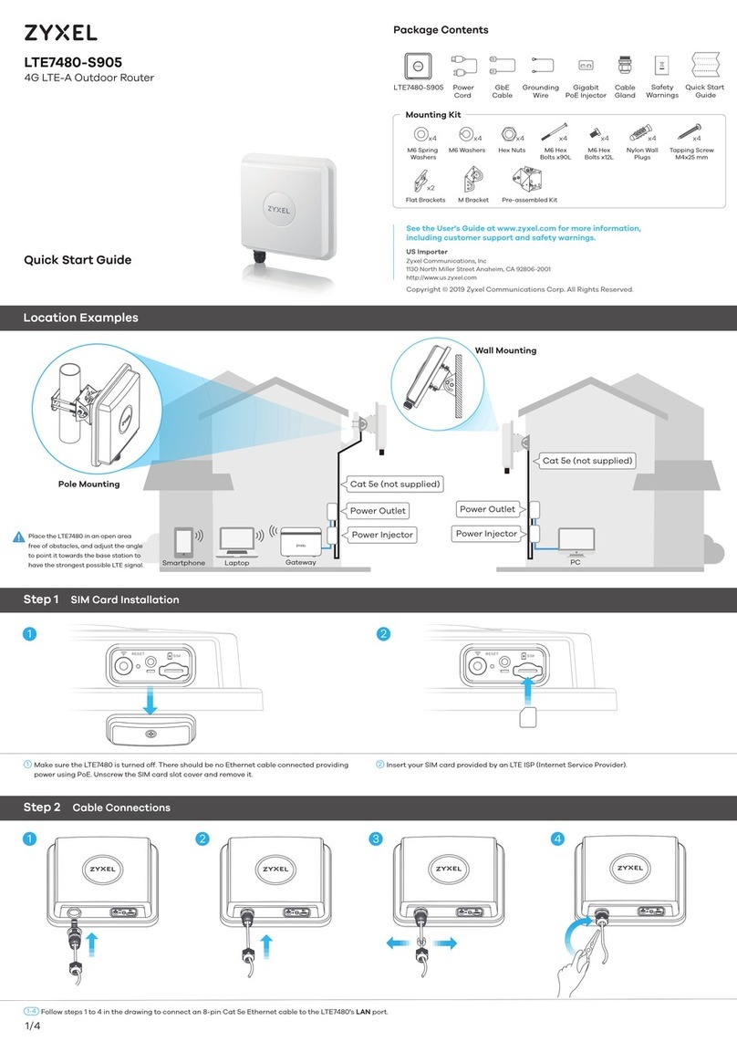 ZyXEL Communications LTE7480-S905 User manual ZyXEL Communications LTE7480-S905 User manual