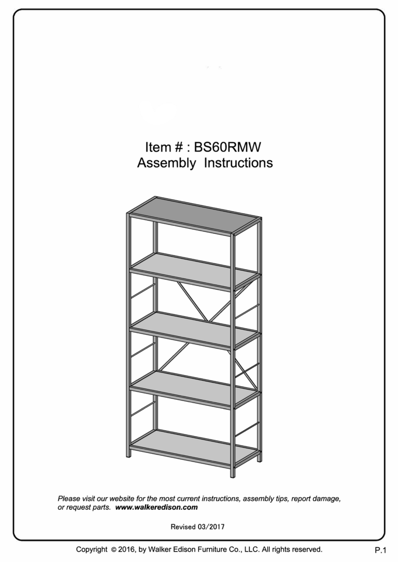 Walker Edison BS60RMW User manual Walker Edison BS60RMW User manual