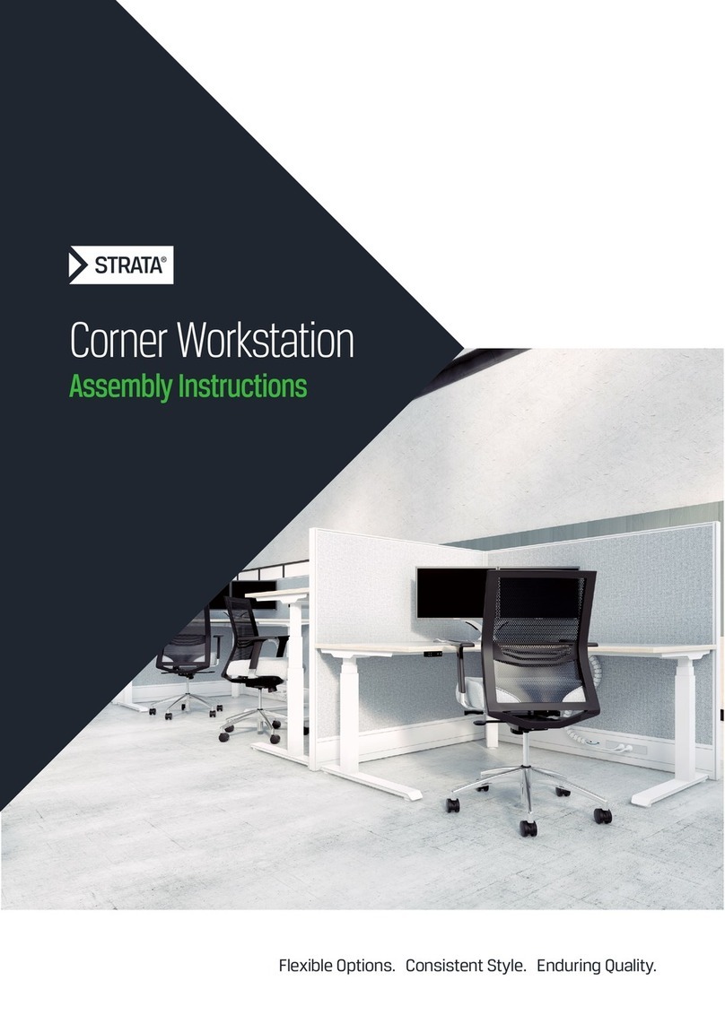 Strata Corner Workstation Assembly instructions