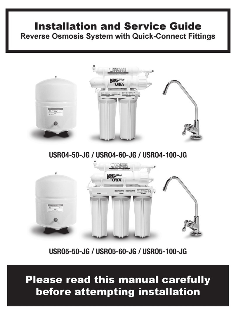 H2O USRO4-50-JG Installation and service guide
