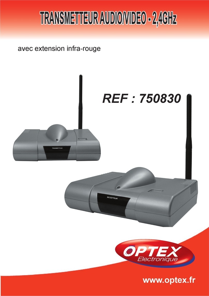 Optex 750830 owner's manual