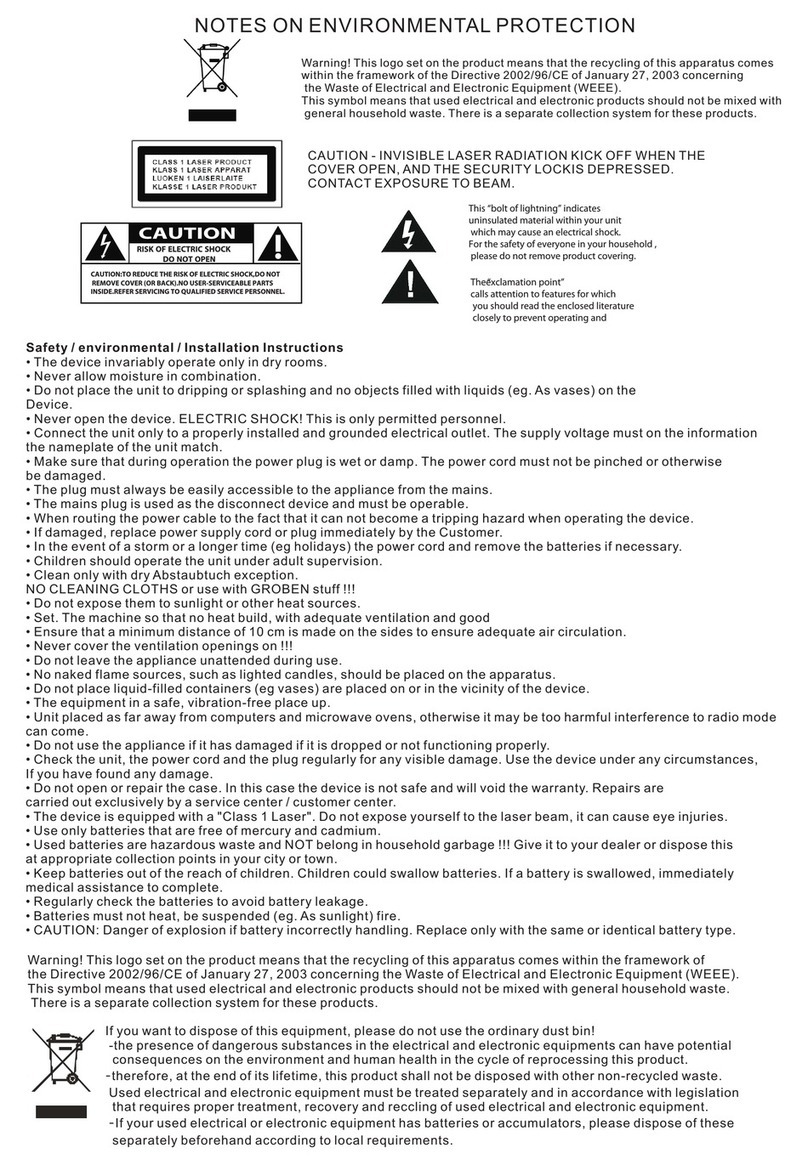 SOUNDMASTER SCD7505 User manual