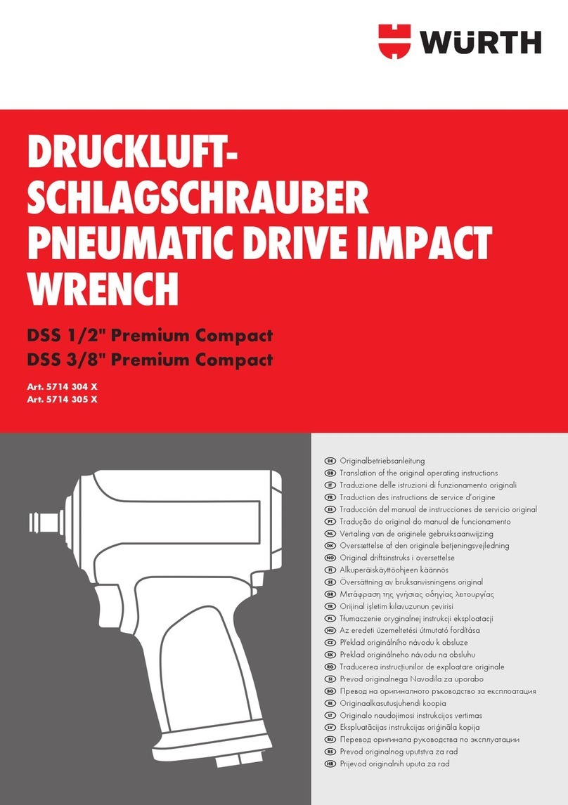 Würth DSS 1/2" Premium Compact operating instructions