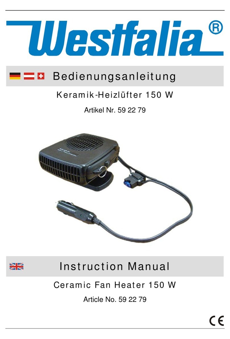 Westfalia 59 22 79 instruction manual