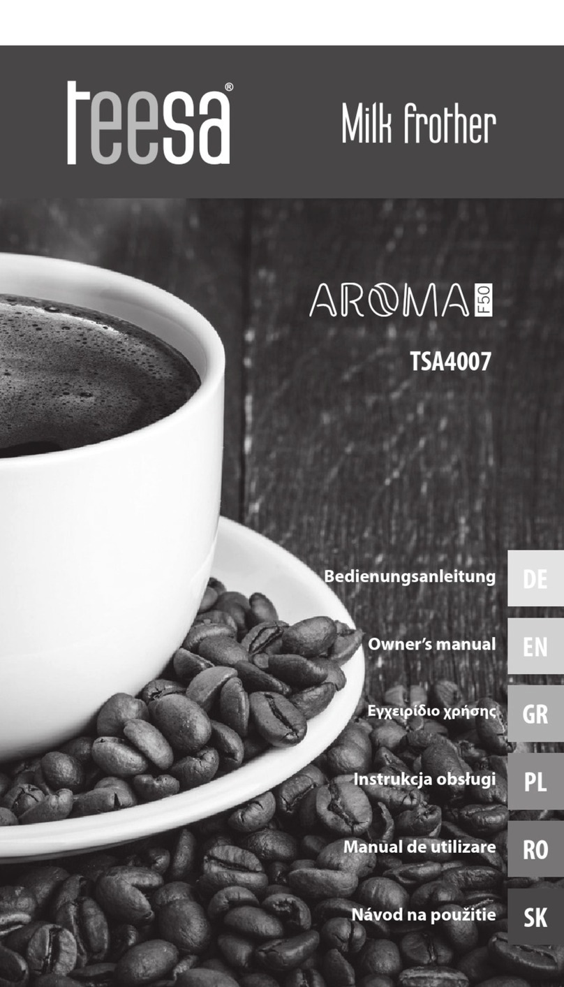 Teesa AROMA F50 owner's manual