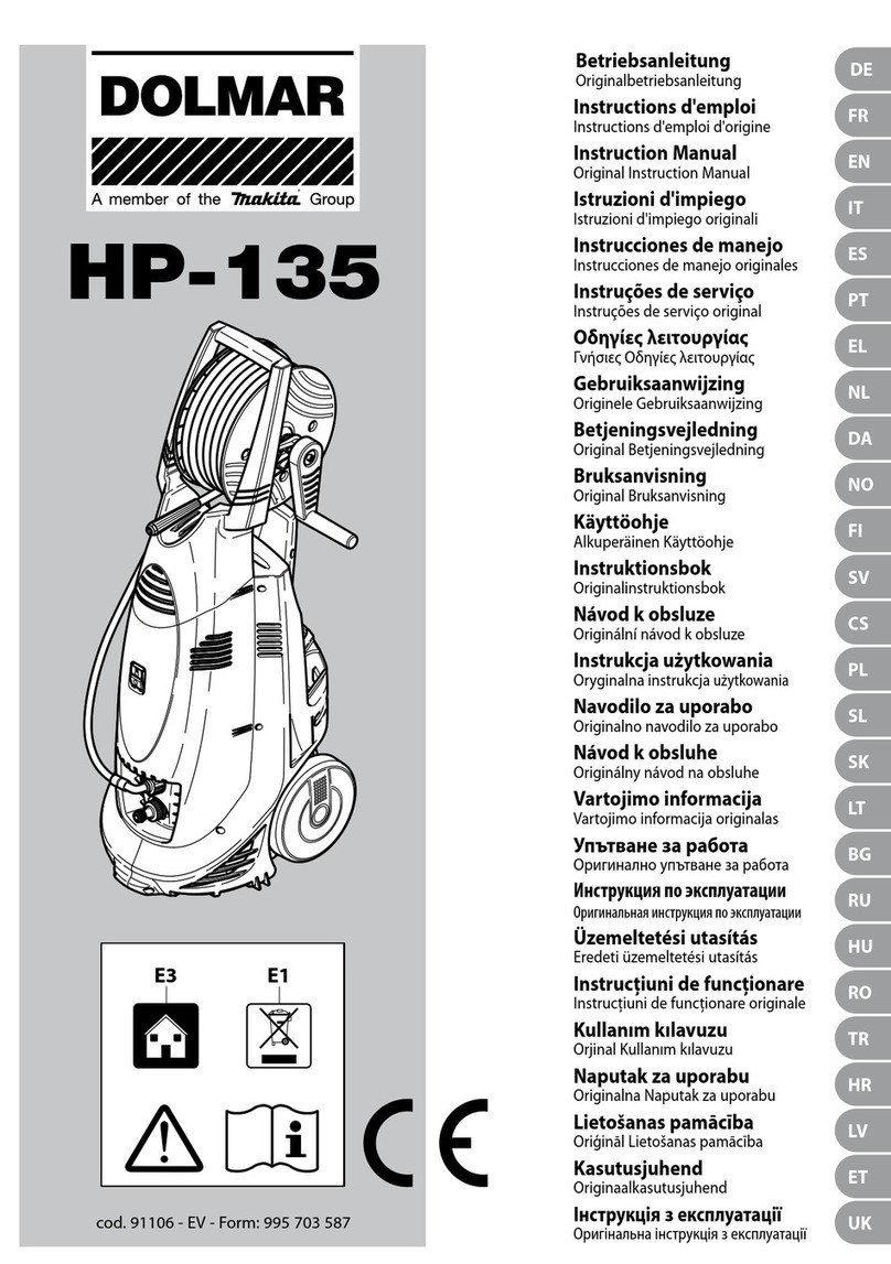 Makita DOLMAR HP-135 User manual