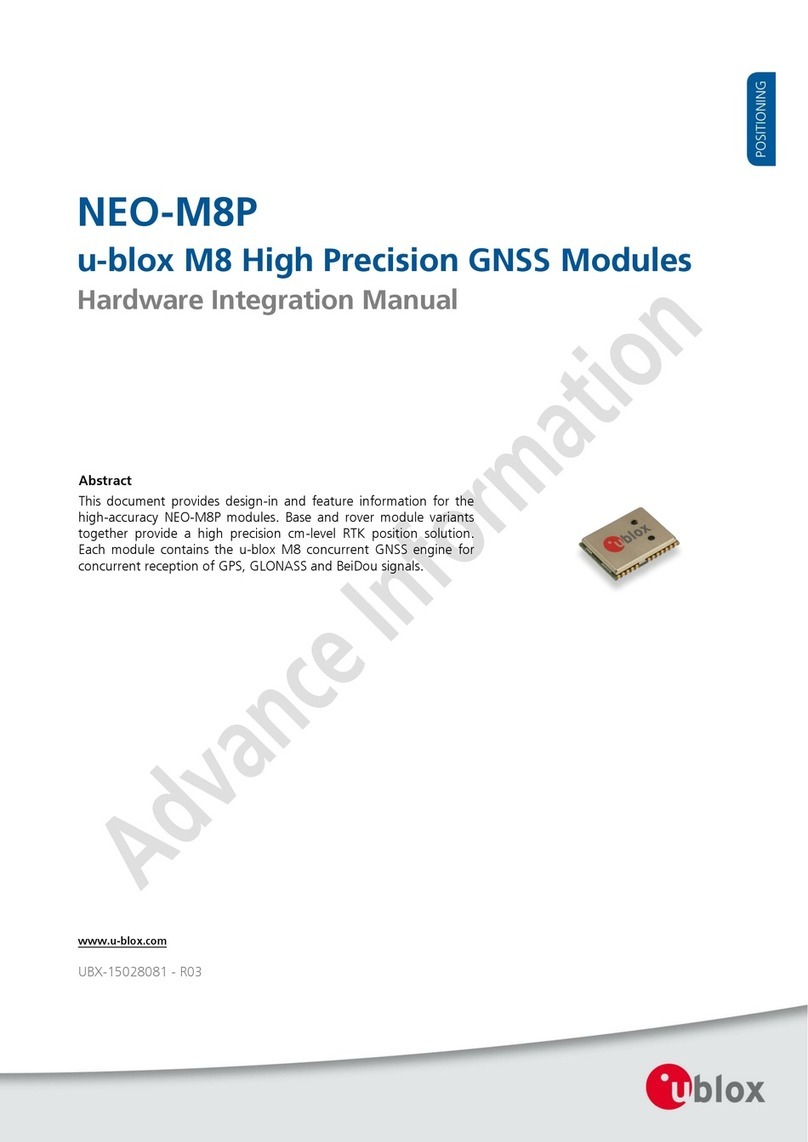 Ublox NEO-M8P Hardware Integration Manual