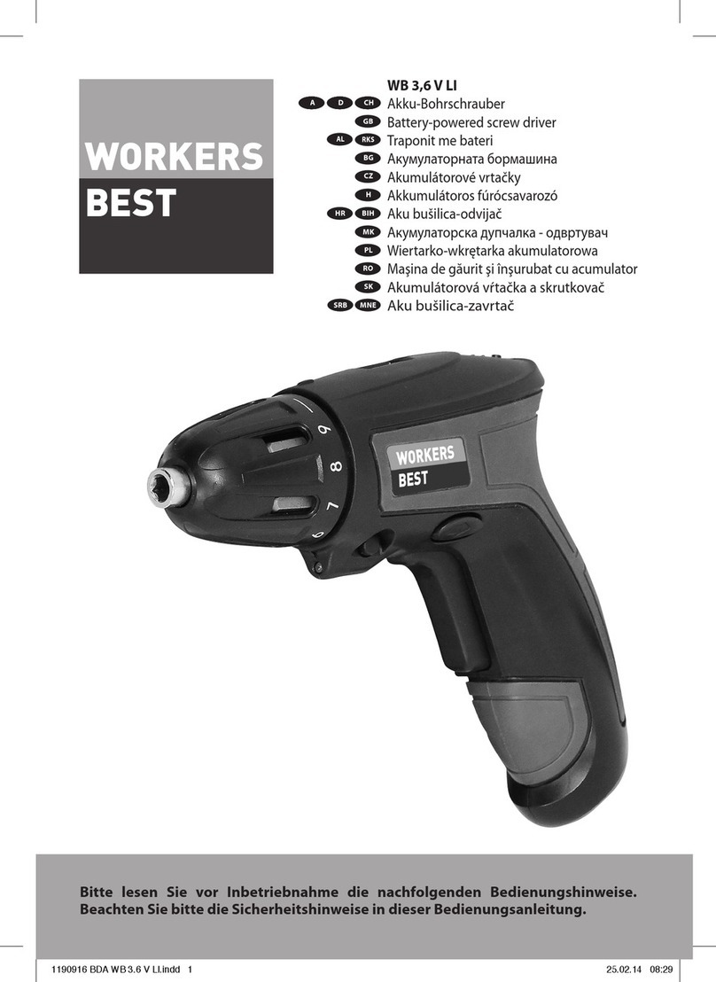 WORKERS BEST WB 3,6 V LI manual