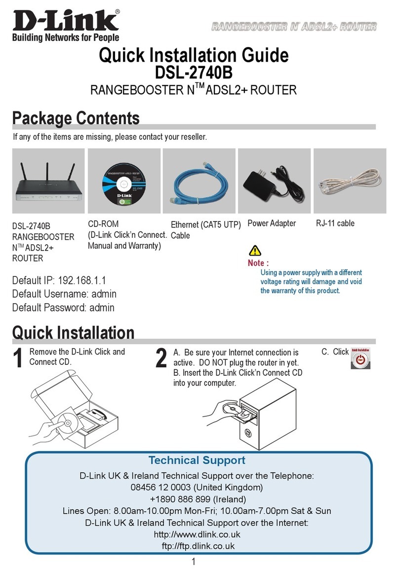 D-Link DSL-2740B User manual D-Link DSL-2740B User manual