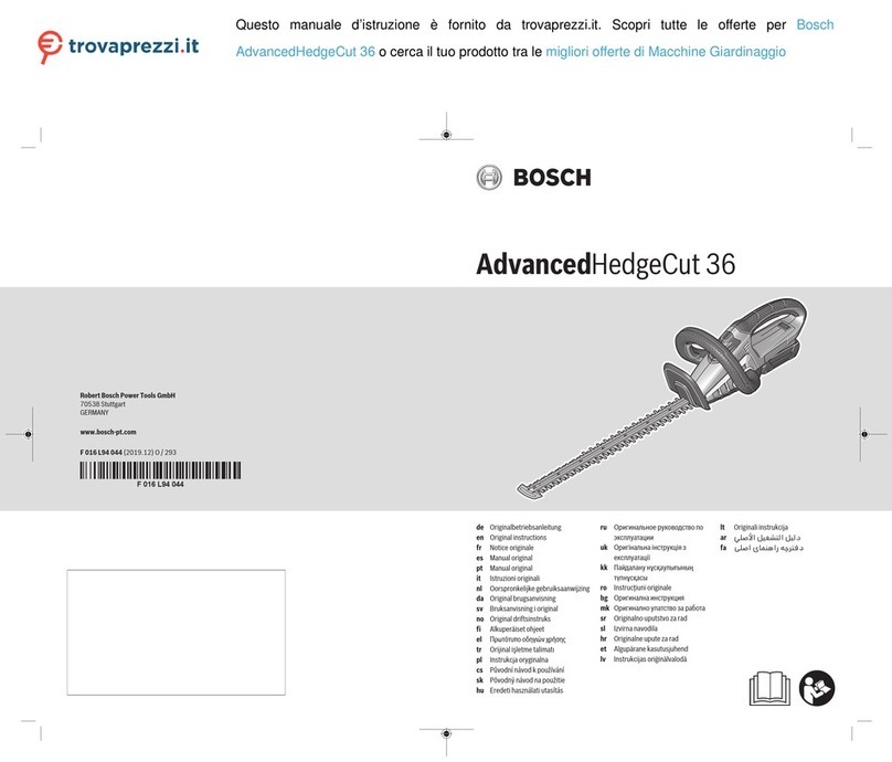 Bosch Advanced HedgeCut 36 Original instructions Bosch Advanced HedgeCut 36 Original instructions