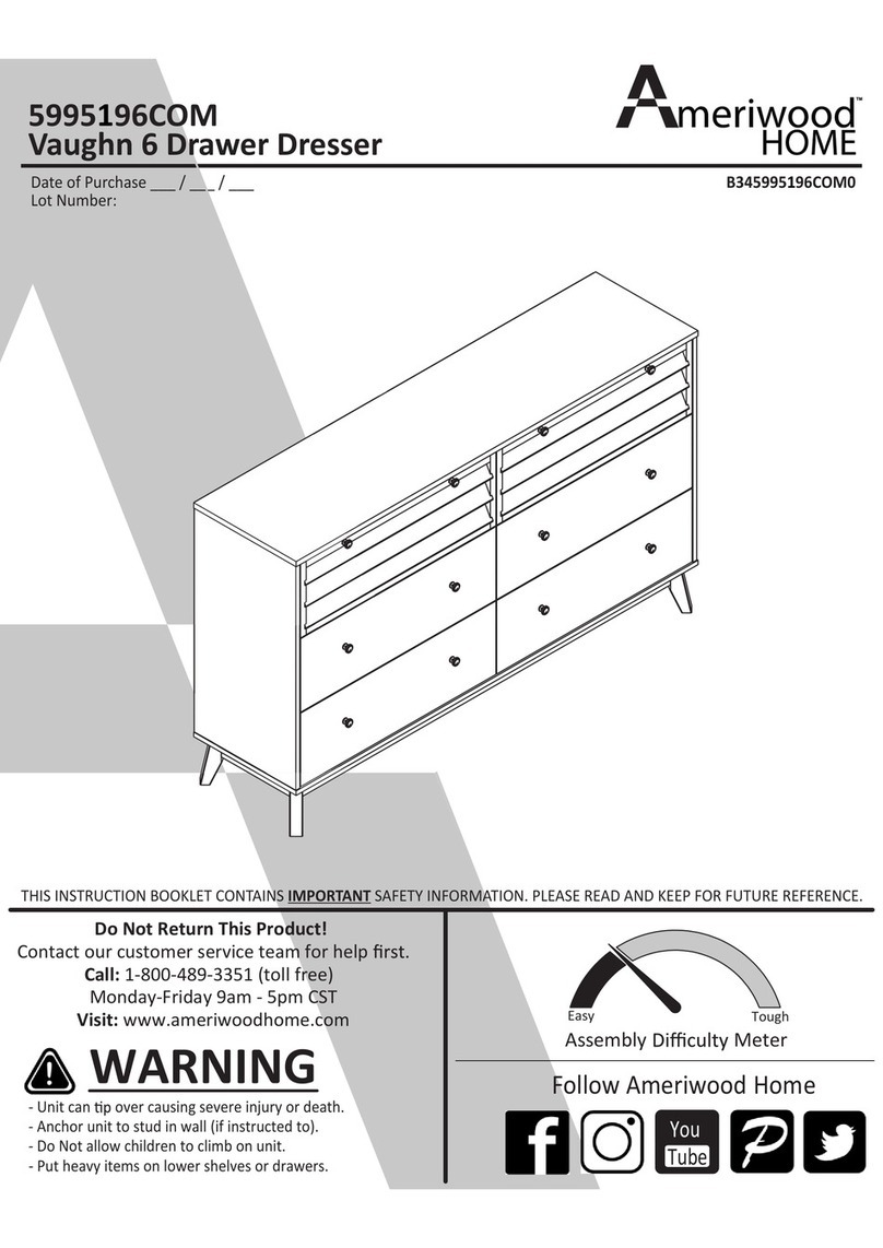 Ameriwood HOME Vaughn 5555155COM Instruction booklet