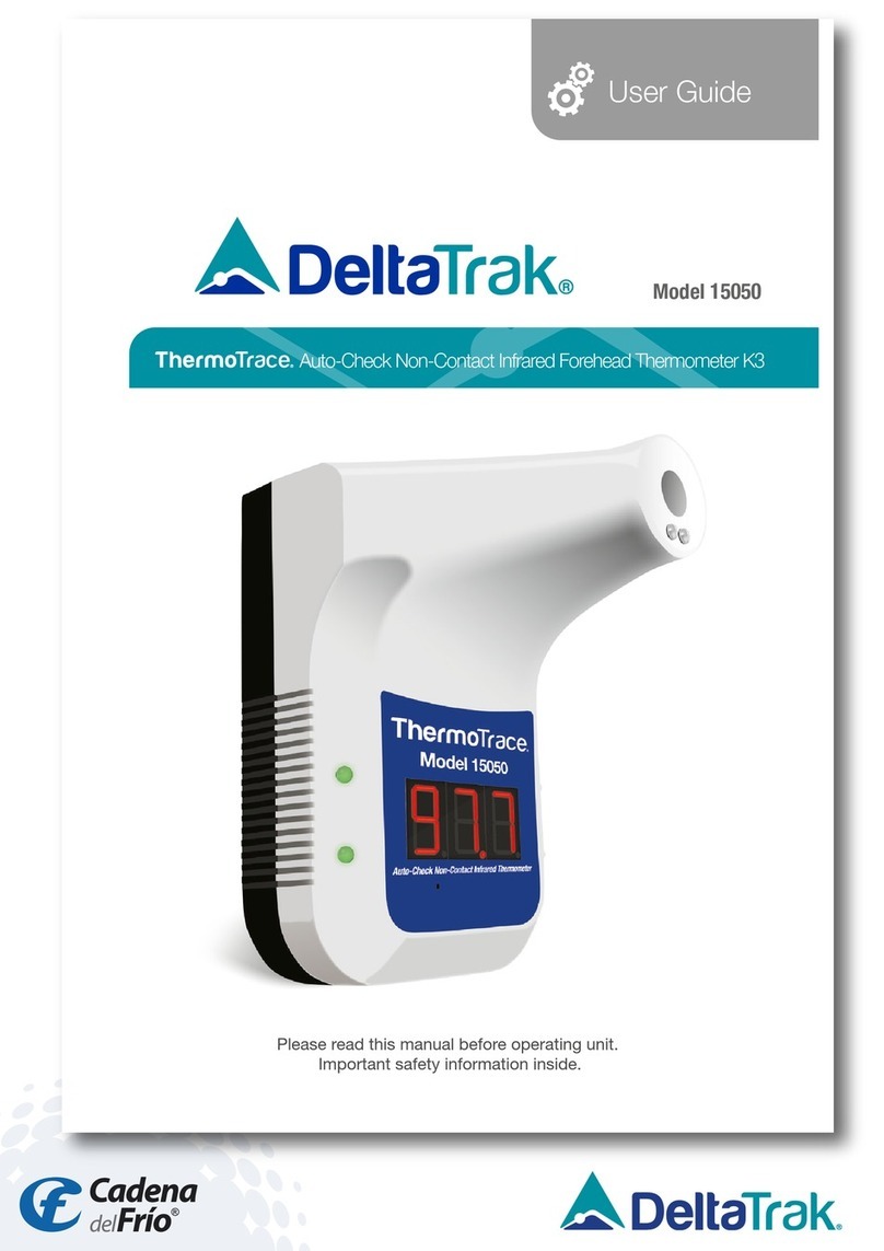 DeltaTRAK ThermoTrace 15050 User manual