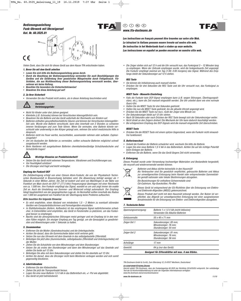TFA 60.3525.01 User manual