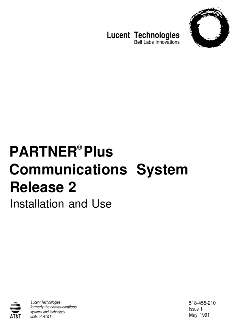 AT&T Lucent Technologies PARTNER Plus Quick start guide AT&T Lucent Technologies PARTNER Plus Quick start guide