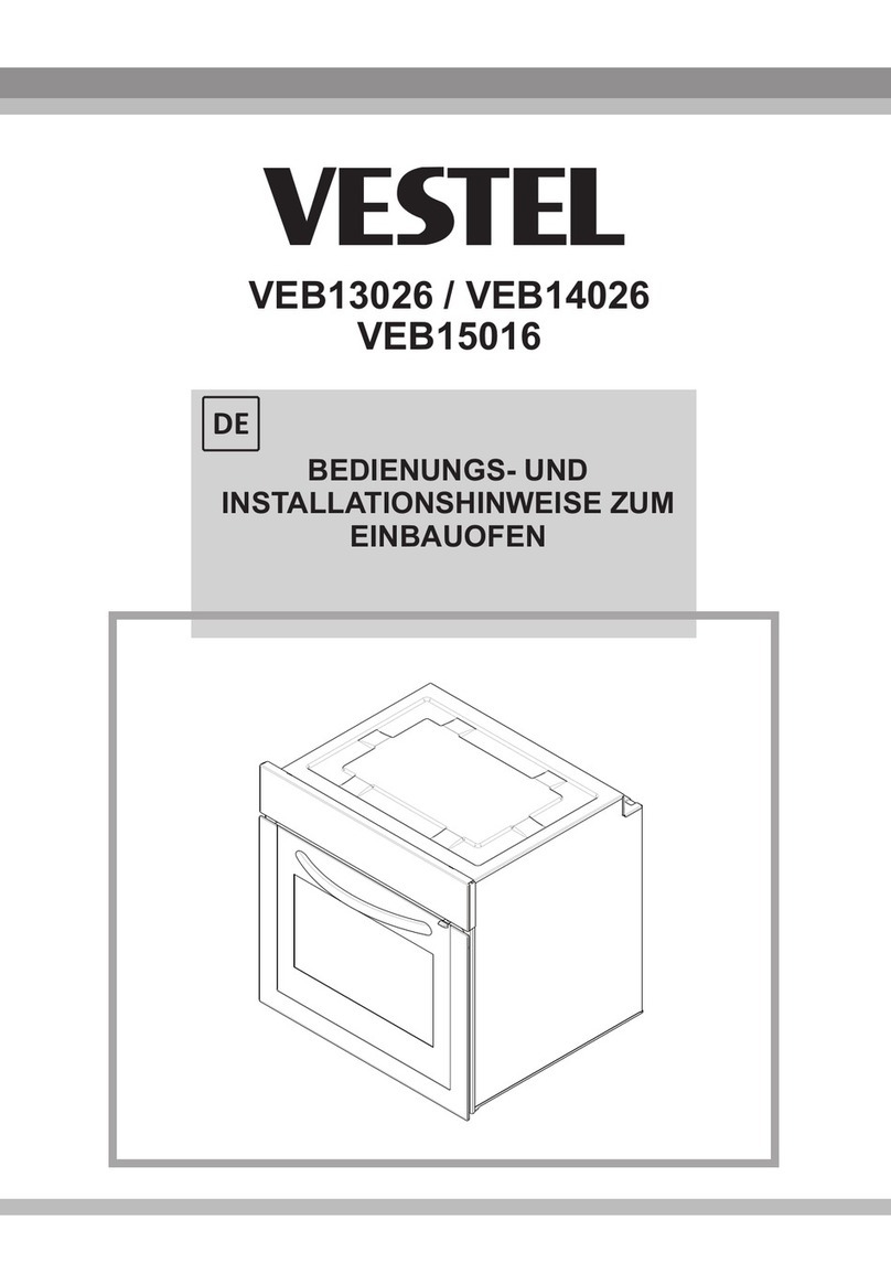 VESTEL VEB13026 Operating and installation instructions