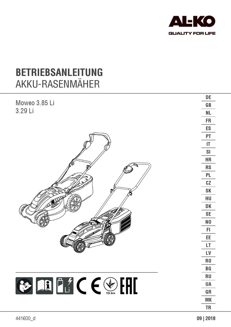AL-KO COMFORT 38.5 Li Operating and installation instructions