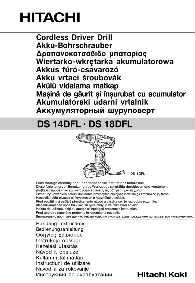 Hitachi DS 14DFL Handling instructions