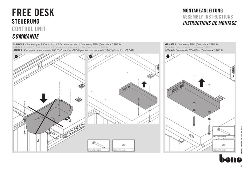BENE FREE DESK Assembly instructions