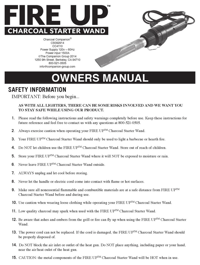 Charcoal Companion Fire UP! owner's manual Charcoal Companion Fire UP! owner's manual